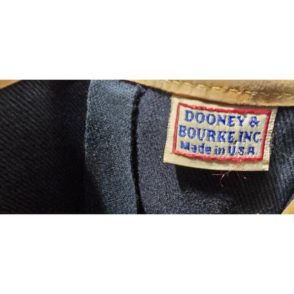 Vintage Dooney & Bourke Denim Leather Cabriolet Backpack USA - Picture 12 of 15